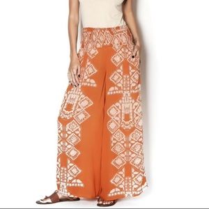 Free People Sahara Pants Burnt Orange Wide Leg